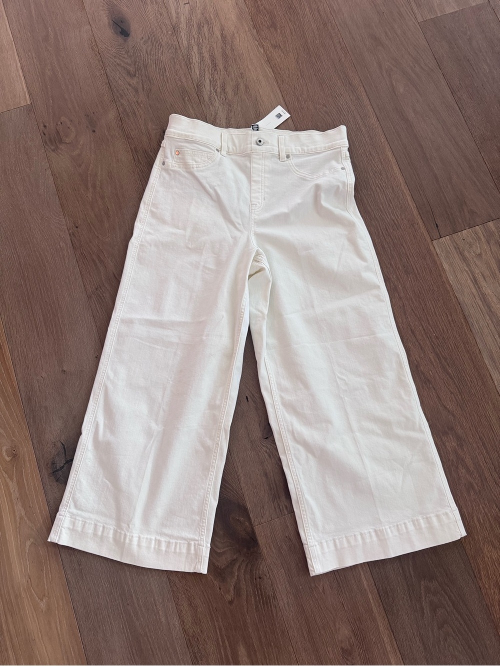 SPANX Kids Wide-Leg Cream Jeans